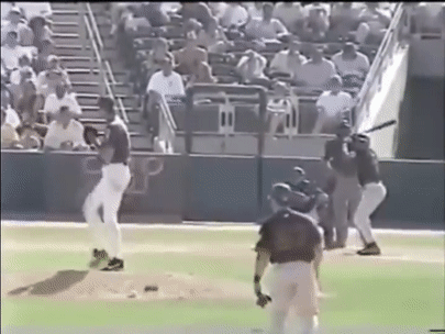 Le 26 Mars 2001, le pitcher Randy Johnson pulvérise, littéralement, une colombe en plein vol. 