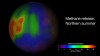 Répartition de méthane sur la surface de l'hémisphère nord martien en 2003