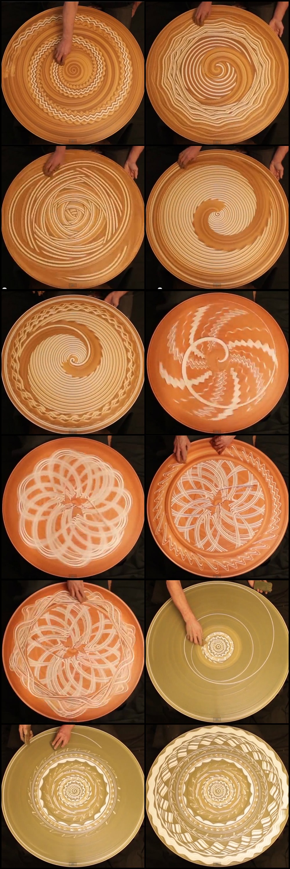 Mikhail Sadovnikov Beautiful Hypnotic Clay Pattern Art Collage