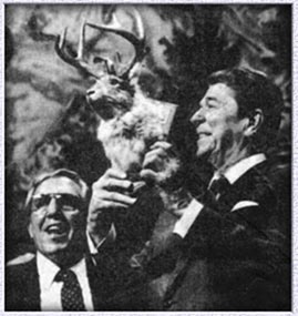 Ronald Reagan et son Jackalope