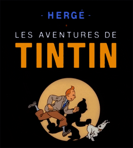 Extrait du générique des aventures de Tintin, le dessin animé