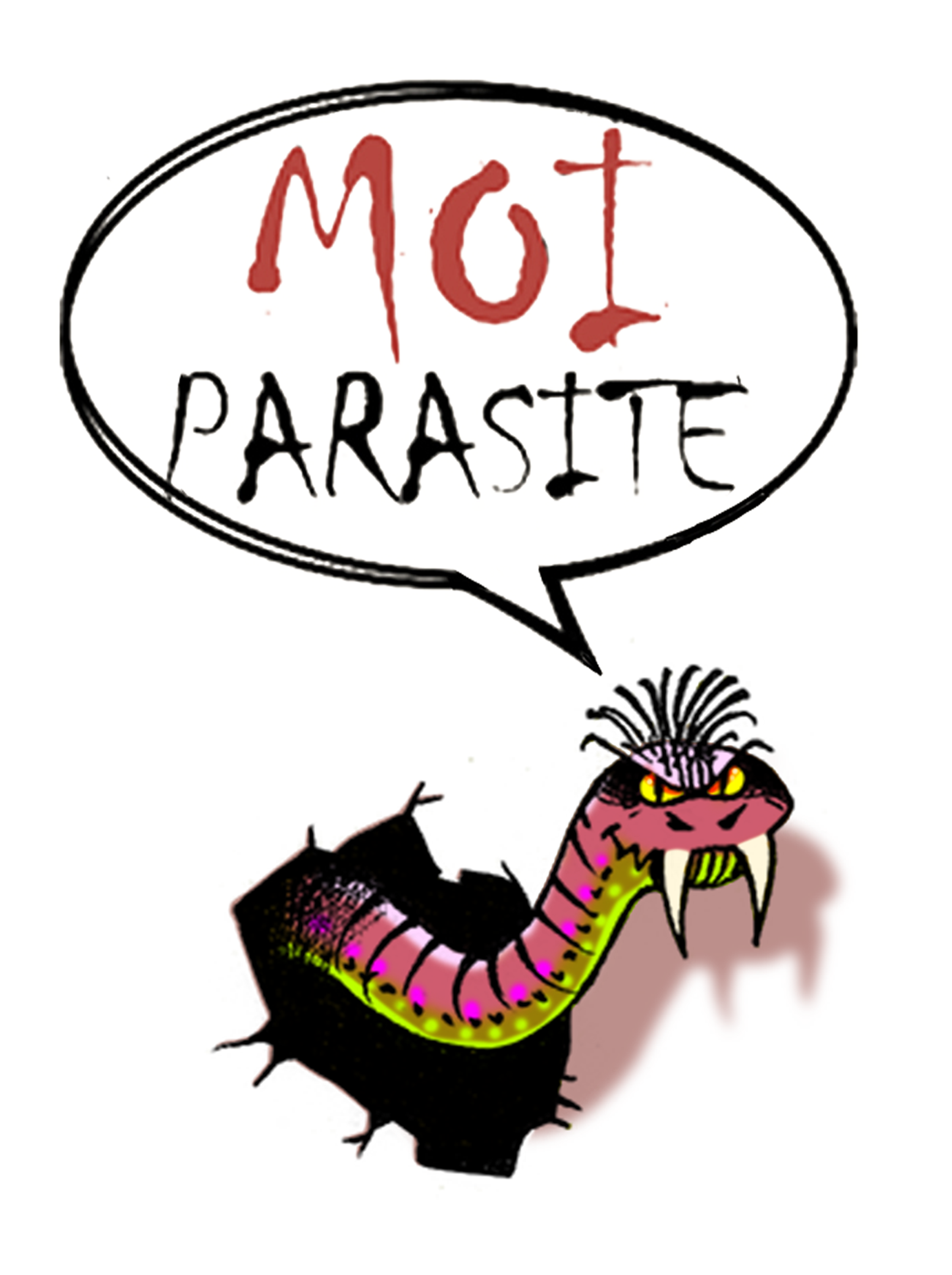 "Moi, Parasite" Ilustration pour la couverture par Alain Prunier