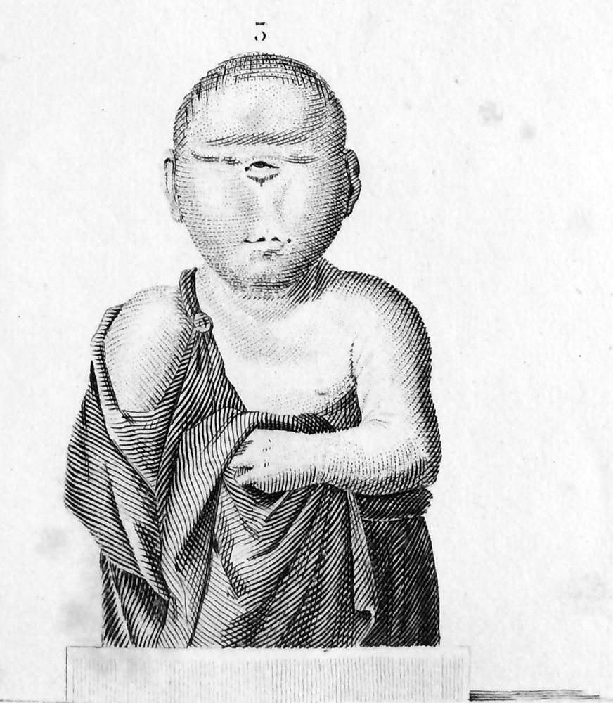 Figure 3 de la planche II dans la partie « De l'Homme » des œuvres complètes de Buffon.